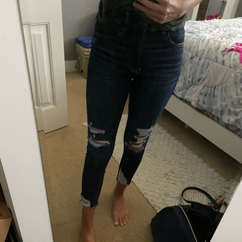 American Eagle high rise jegging crop